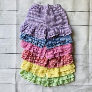 Gingham Seersucker Shorts for Toddler Girls