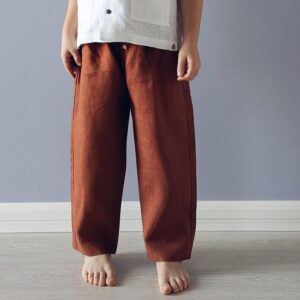 Unisex Linen Casual Pants for Kids