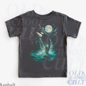 Retro Orca Ocean Graphic Shirt for Kids and Youth