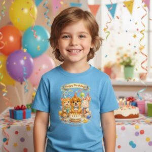 Cute Animal Birthday Shirt for Babies and Toddlers